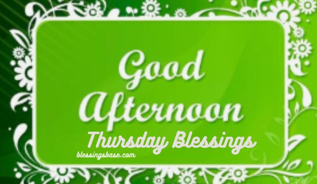 Thursday Blessings