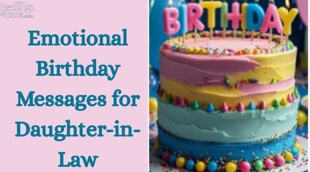 Emotional Birthday Messages for Daughter-in-Law