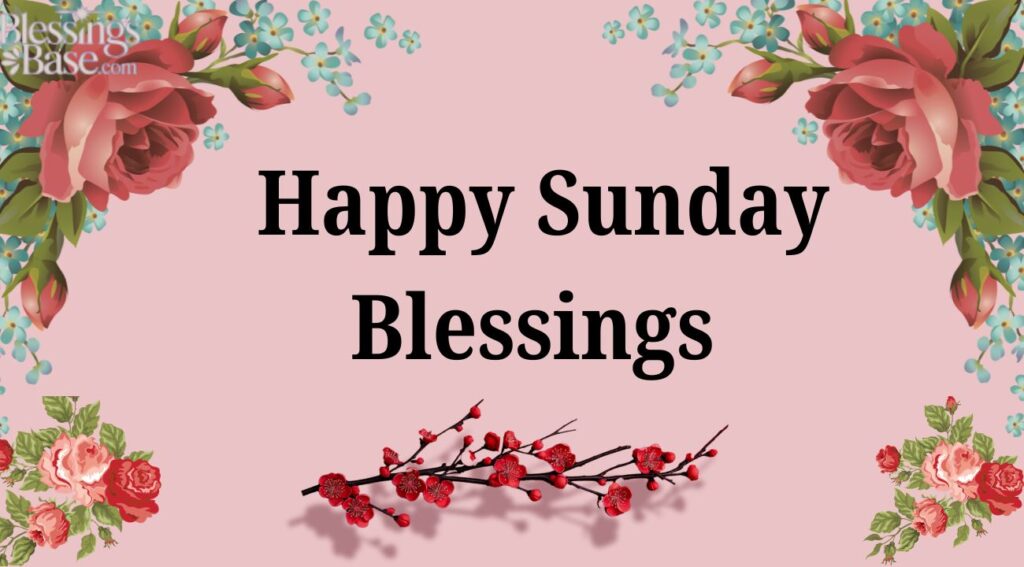 Happy Sunday Blessings