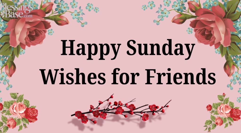 Happy Sunday Wishes for Friends