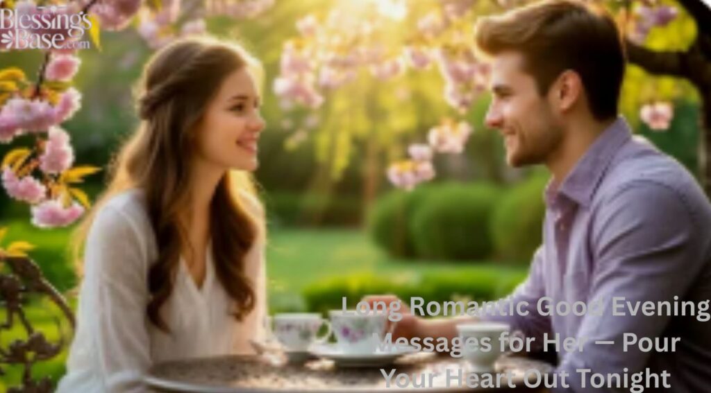 Long Romantic Good Evening Messages for Her — Pour Your Heart Out Tonight