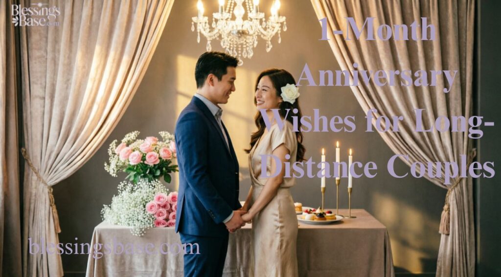 1-Month Anniversary Wishes for Long-Distance Couples