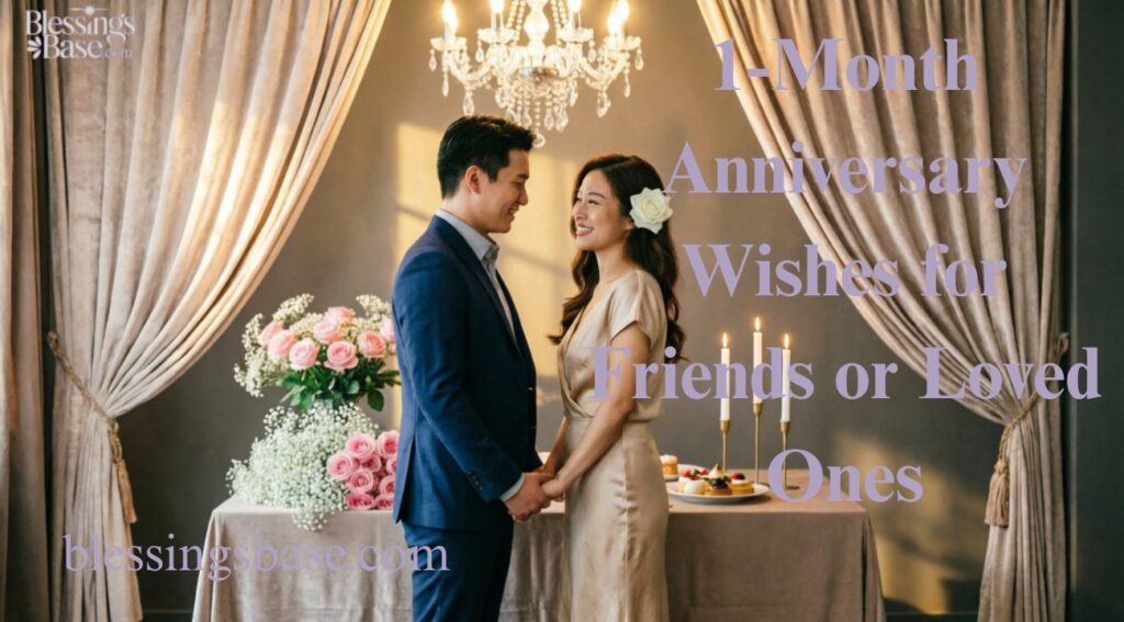 1-Month Anniversary Wishes for Friends or Loved Ones