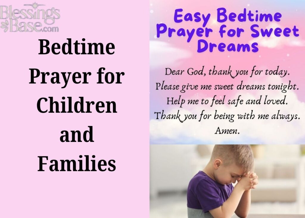 Bedtime Prayer for Children and Families