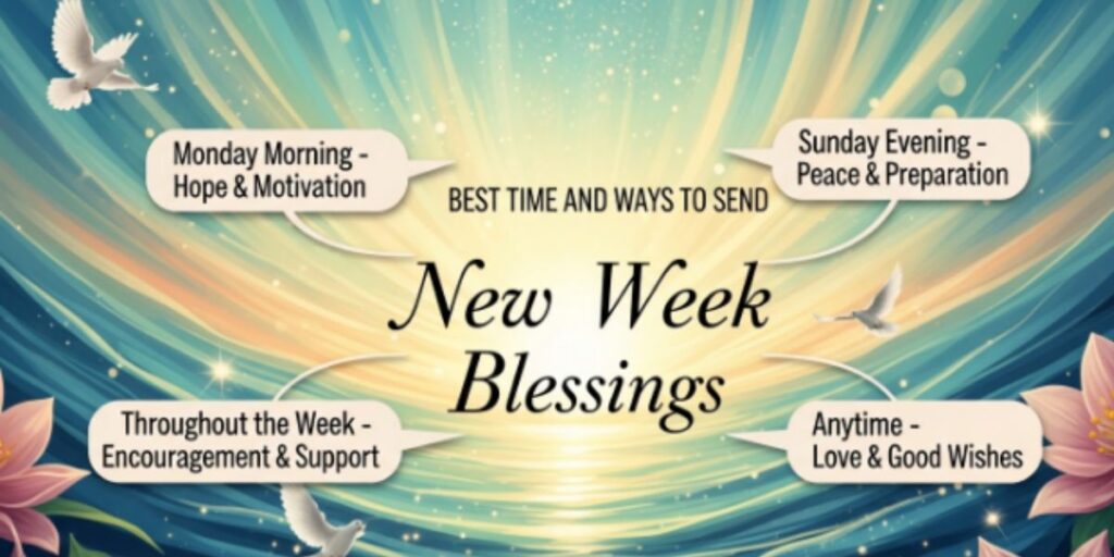 Best Time and Ways to Send New Week Blessings