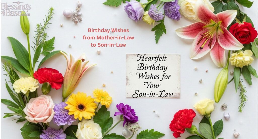 Birthday Wishes from Mother-in-Law to Son-in-Law
