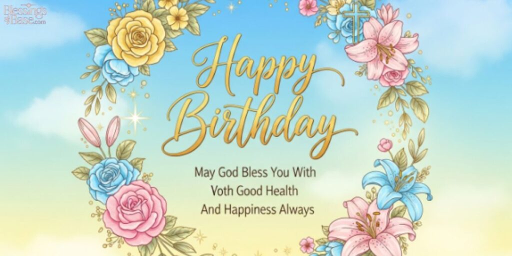 Happy Birthday May God Bless You With Good Health And Happiness Always