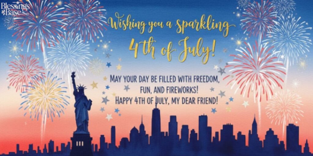 4th of July Card Messages for Friends