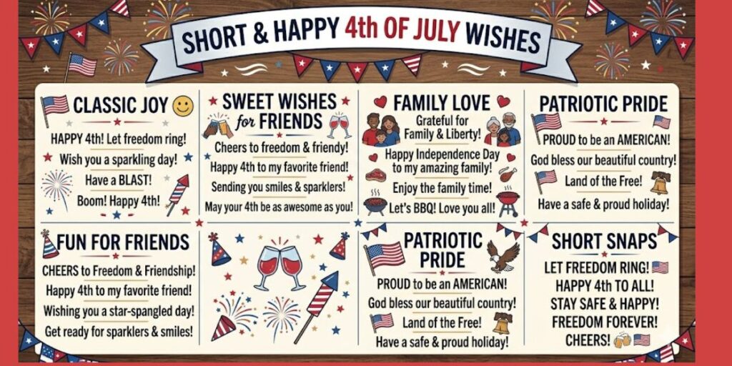 Why Short 4th of July Wishes Are So Popular in 2026