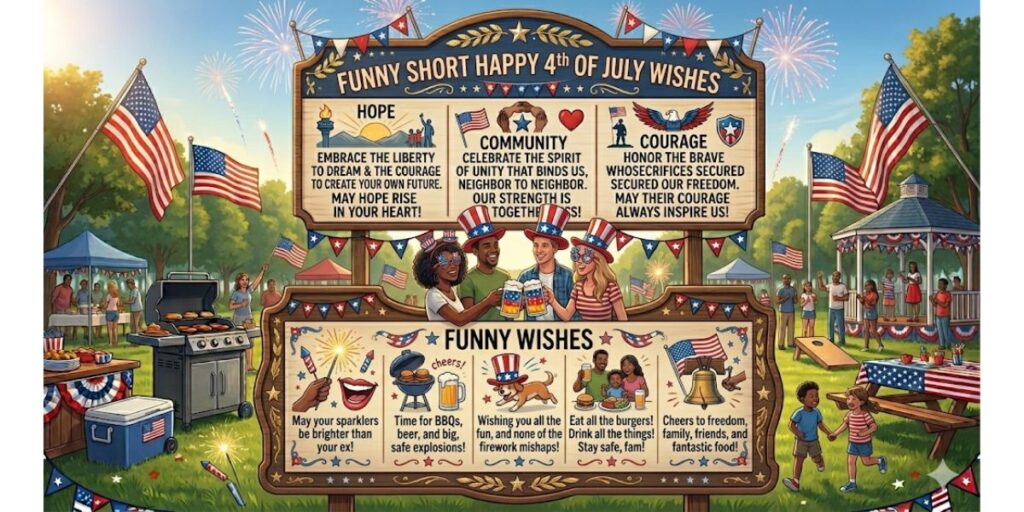 Funny Short Happy 4th of July Wishes