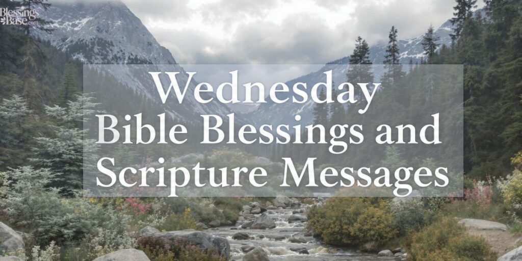 Wednesday Bible Blessings and Scripture Messages