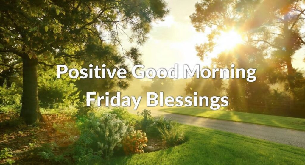 Positive Good Morning Friday Blessings