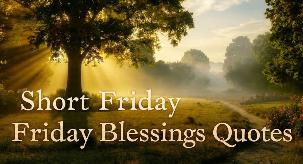 Short Friday Blessings Quotes