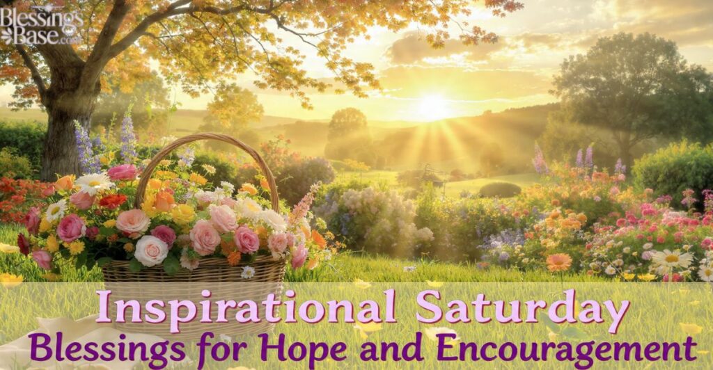 Inspirational Saturday Blessings for Hope and Encouragement
