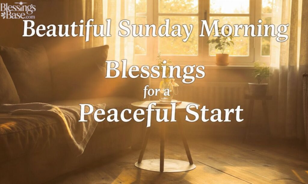 Beautiful Sunday Morning Blessings for a Peaceful Start