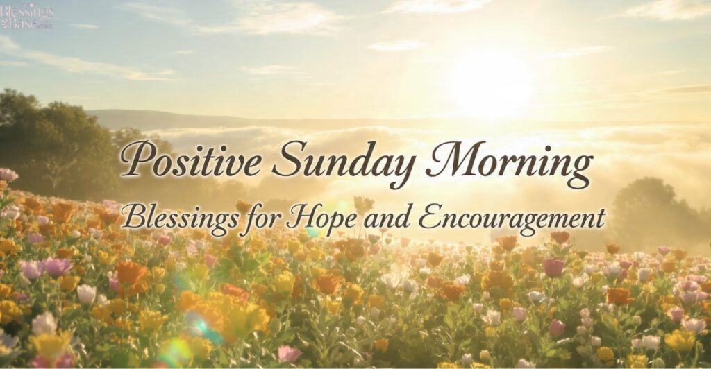 Positive Sunday Morning Blessings for Hope and Encouragement