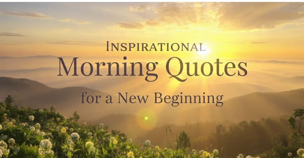 Inspirational Morning Quotes for a New Beginning