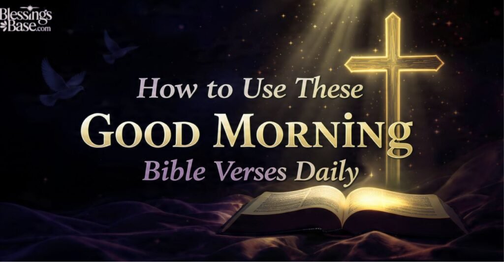 How to Use These Good Morning Bible Verses Daily