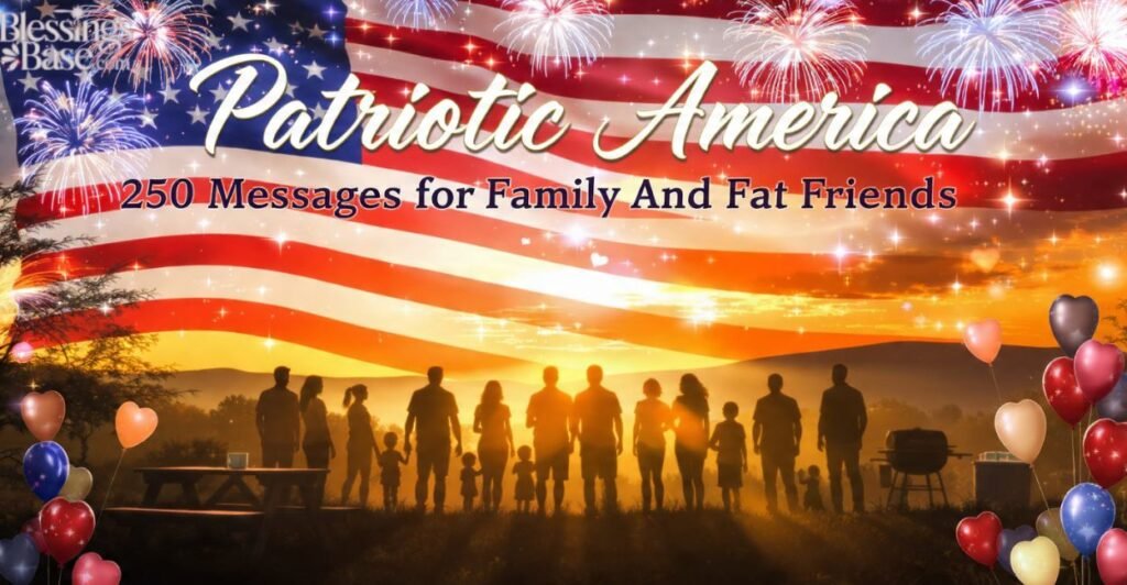 Patriotic America 250 Messages for Family and Friends