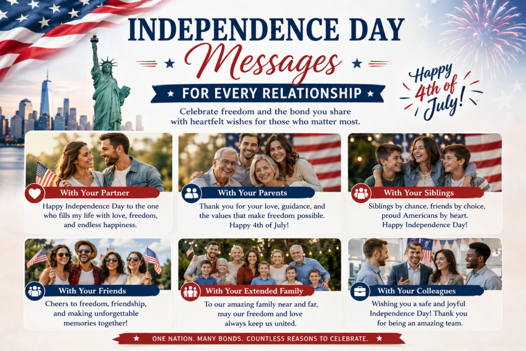 Independence Day Messages for Every Relationship