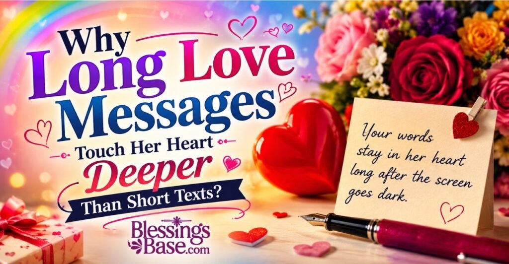 Why Long Love Messages Touch Her Heart Deeper Than Short Texts?