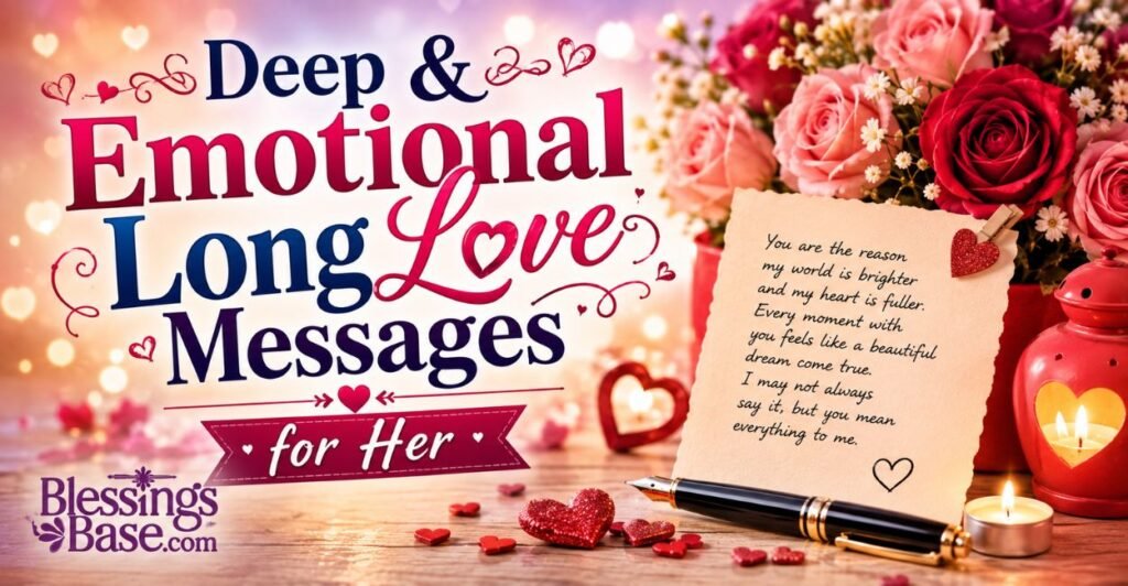 Deep & Emotional Long Love Messages for Her