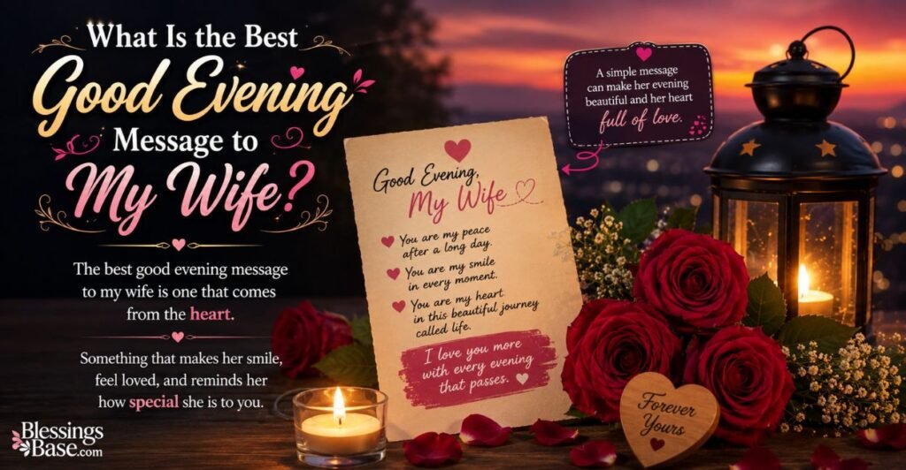 What Is the Best Good Evening Message to My Wife?