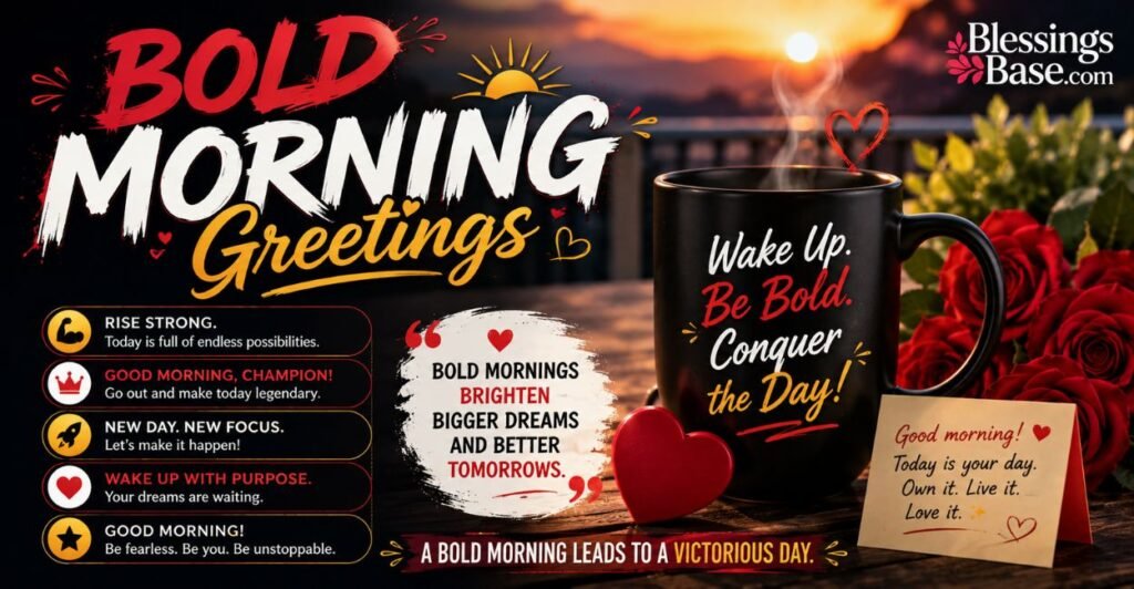 Bold Morning Greetings