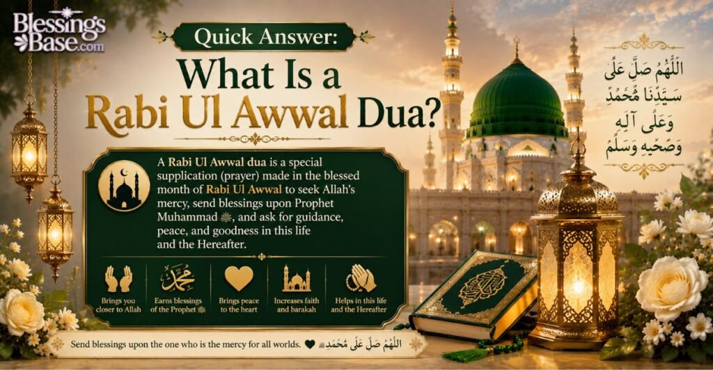 Quick Answer: What Is a Rabi Ul Awwal Dua?