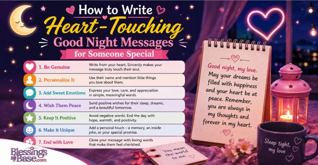 How to Write Heart-Touching Good Night Messages for Someone Special