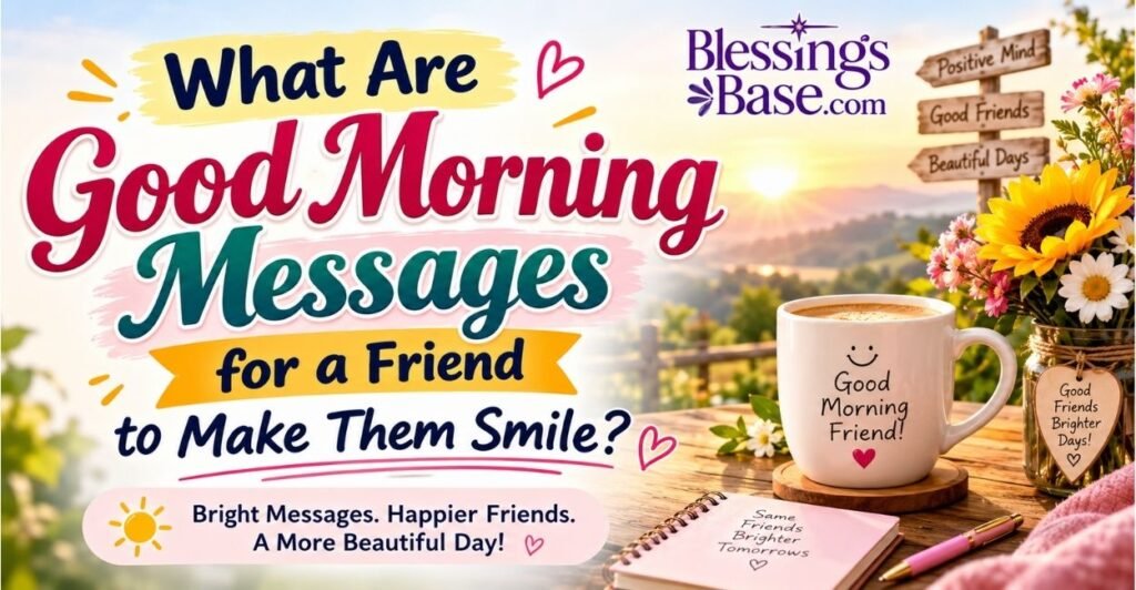 What Are Good Morning Messages for a Friend to Make Them Smile?