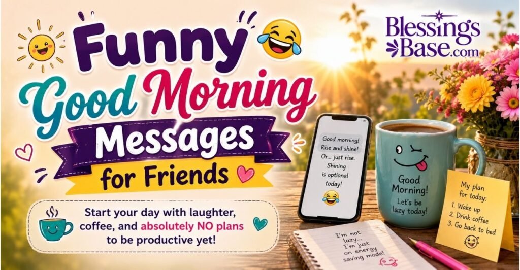 Funny Good Morning Messages for Friends