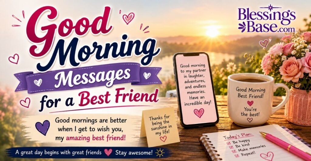 Good Morning Messages for a Best Friend