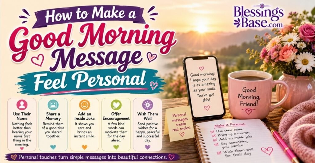 How to Make a Good Morning Message Feel Personal