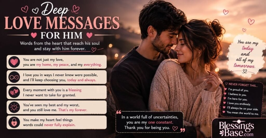 Deep Love Messages for Him