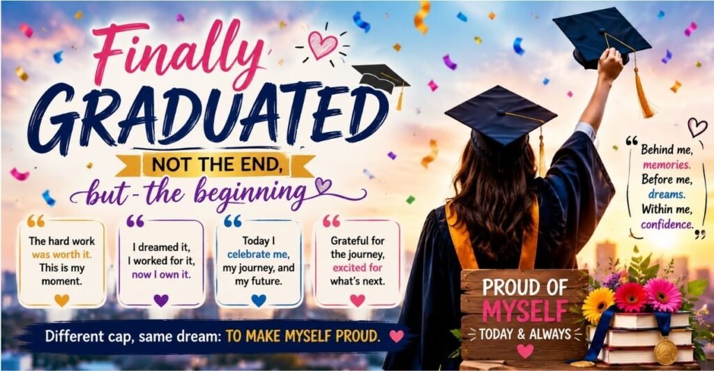 Finally Graduated Quotes For Myself