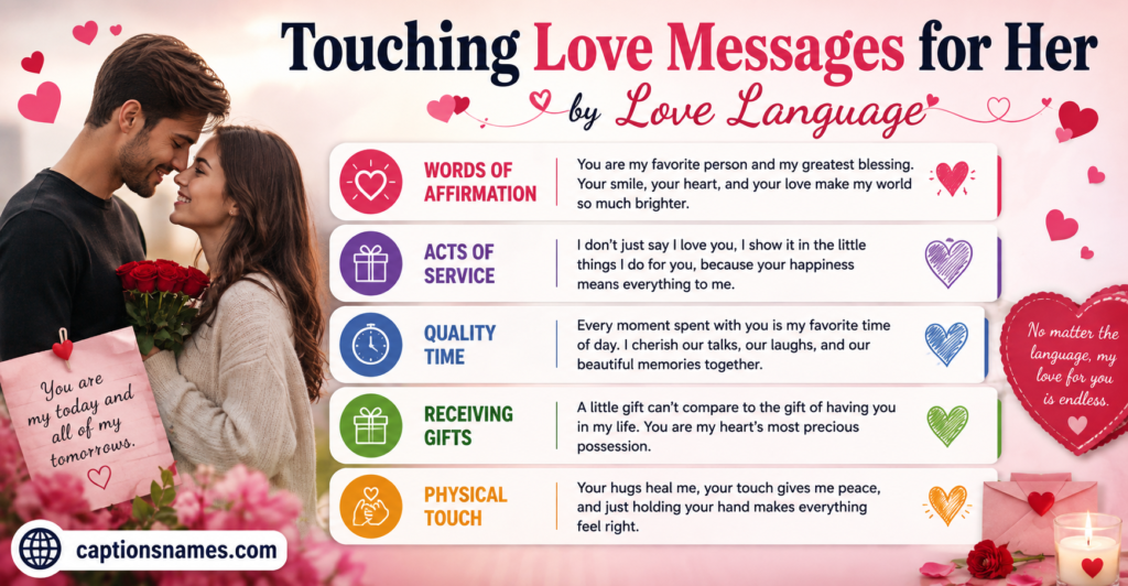 Touching Love Messages for Her by Love Language