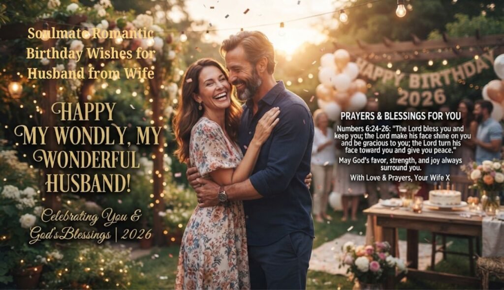 Soulmate Romantic Birthday Wishes for Husband from Wife