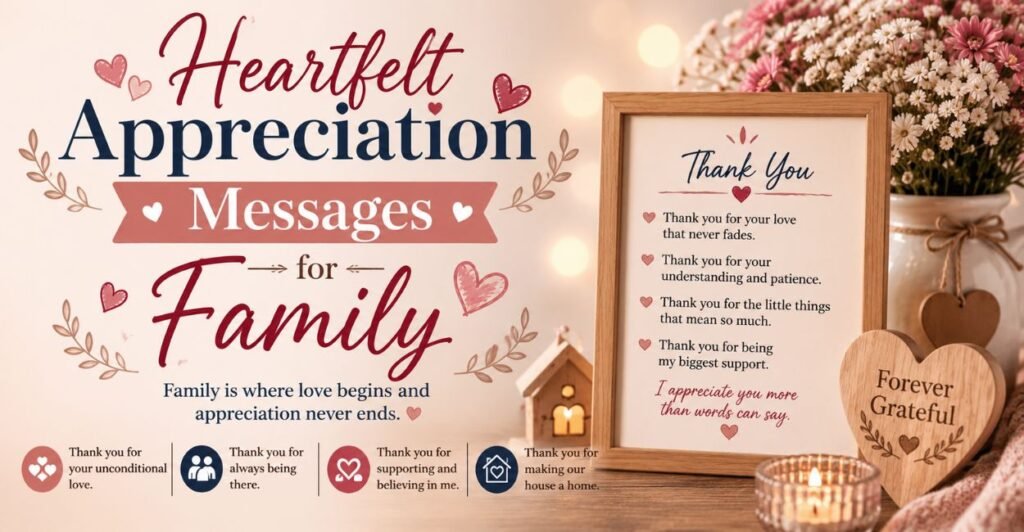 Heartfelt Appreciation Messages for Family