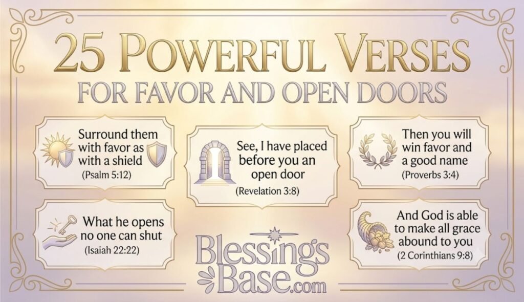 25 Powerful Bible Verses About Favor and Open Doors