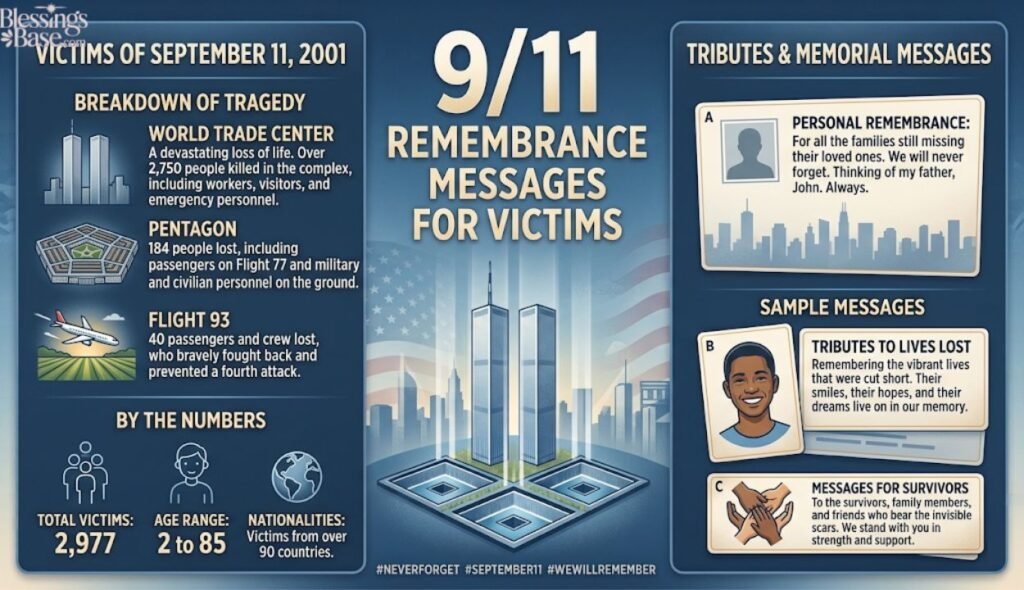 9/11 Remembrance Messages for Victims