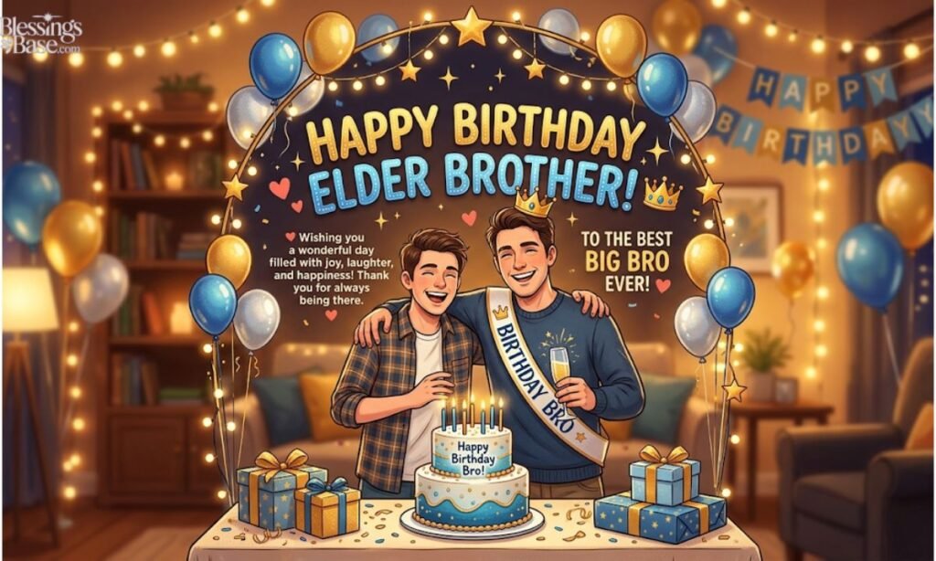 Birthday Wishes for Elder Brother 👑❤️