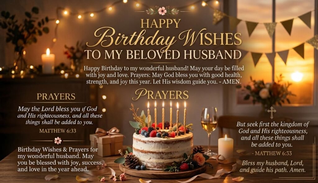 Heart Touching Birthday Prayer for My Husband