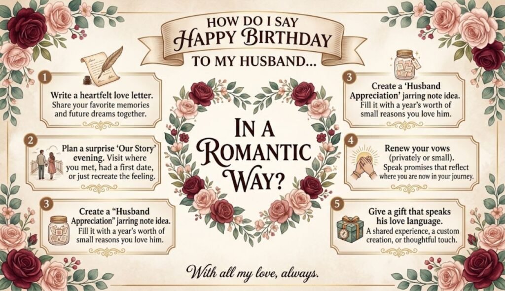 How Do I Say Happy Birthday to My Husband in a Romantic Way?