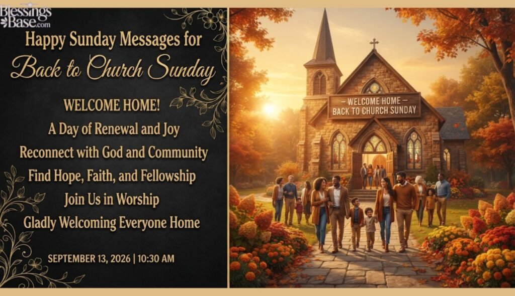 When Is Back to Church Sunday 2026? 📅