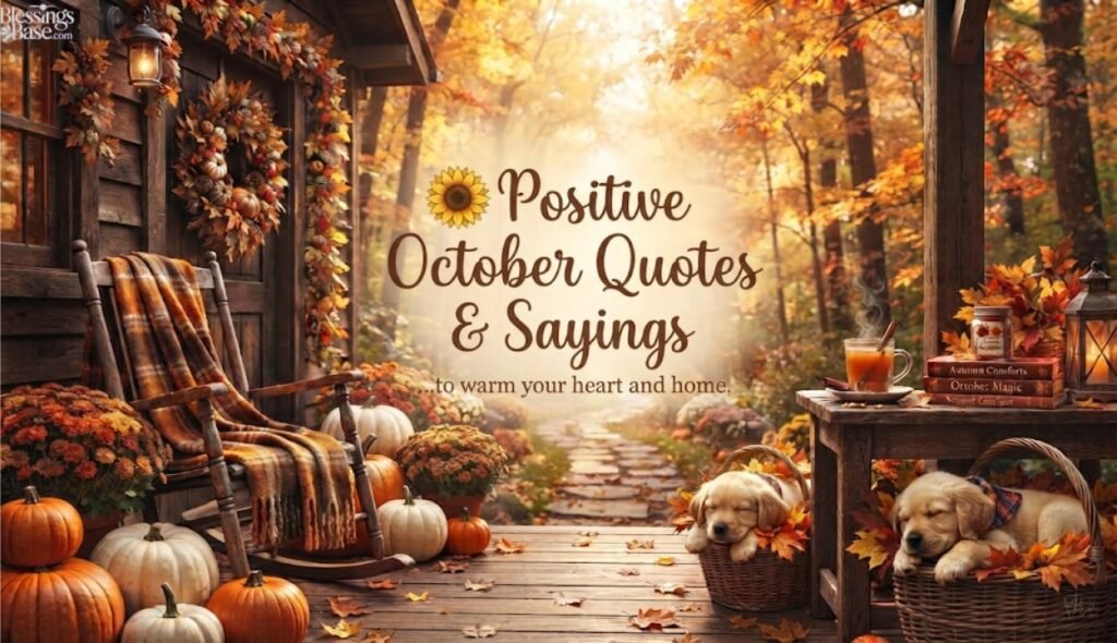 🌻 Positive October Quotes & Sayings