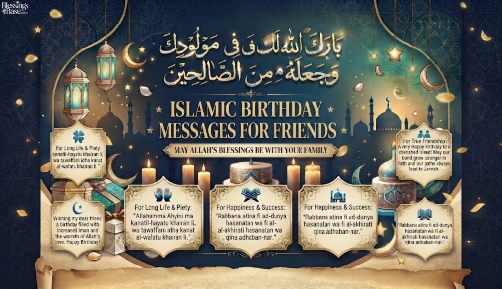 🧑🤝🧑 Islamic Birthday Messages for Friends