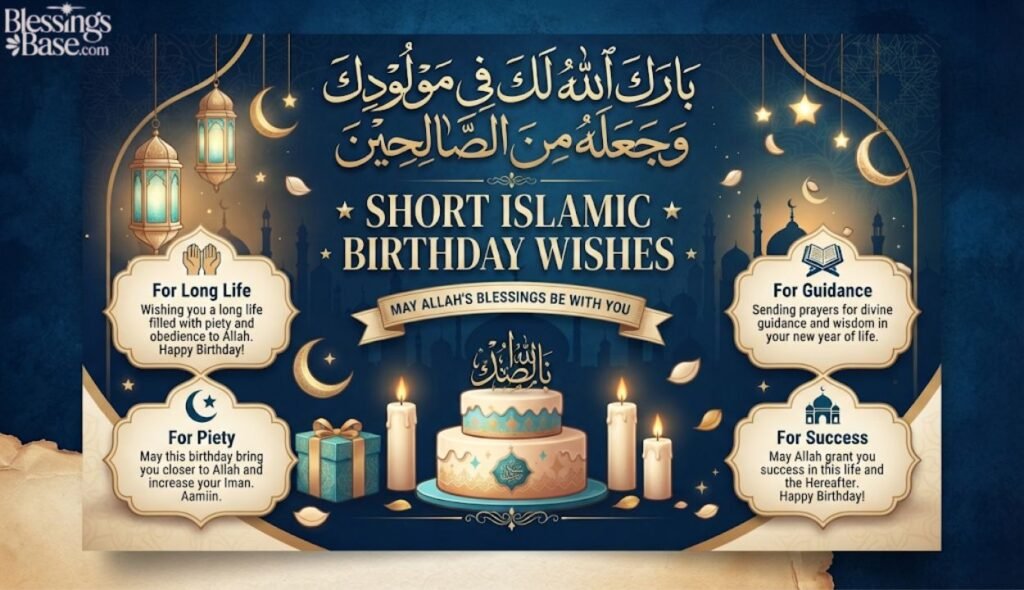 💬 Short Islamic Birthday Wishes