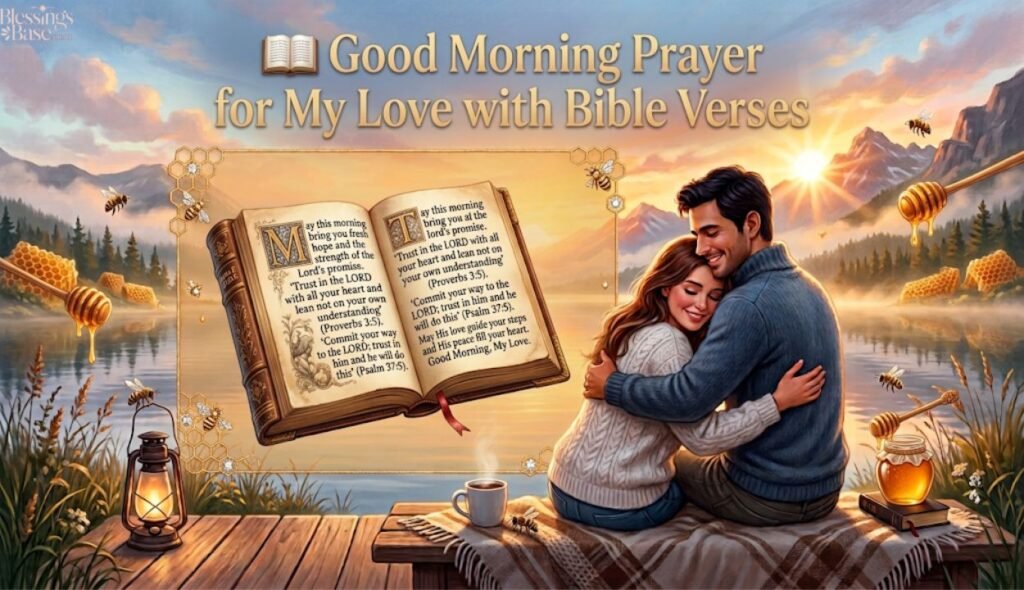 📖 Good Morning Prayer for My Love with Bible Verses
