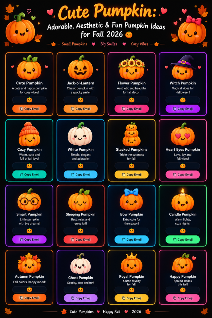 β¨ What Makes a Pumpkin Look Cute?